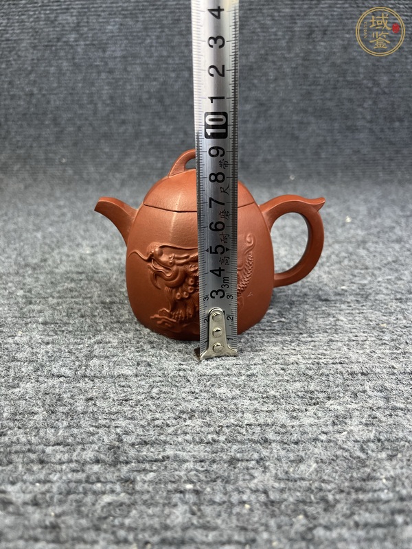 古玩雜項(xiàng)魚化龍紫砂壺真品鑒賞圖
