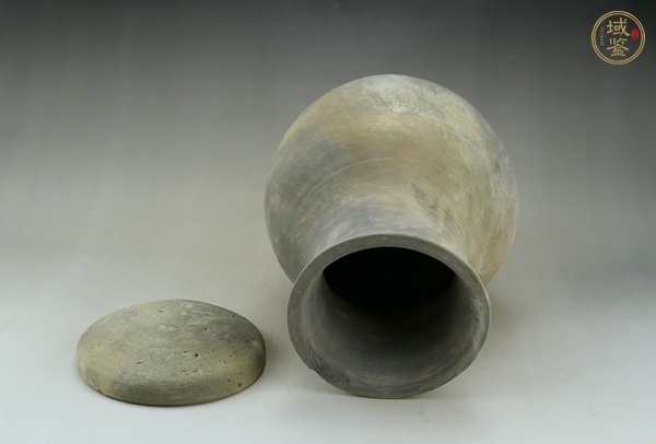 古玩陶瓷灰陶漢壺真品鑒賞圖
