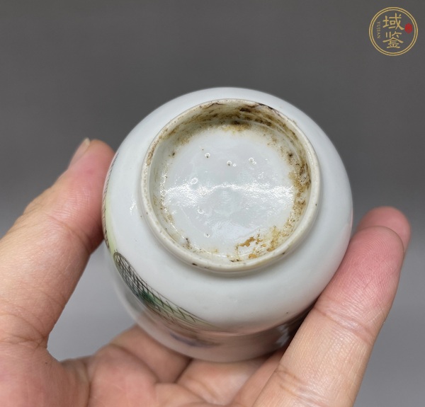 古玩陶瓷山水紋杯真品鑒賞圖