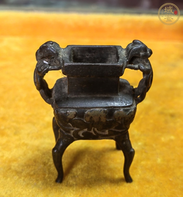 古玩銅器鼎式薰?fàn)t真品鑒賞圖