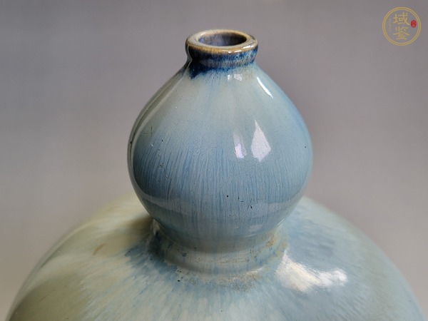 古玩陶瓷鈞紅釉葫蘆瓶真品鑒賞圖