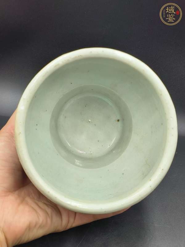 古玩陶瓷青花花卉紋馬蹄尊真品鑒賞圖