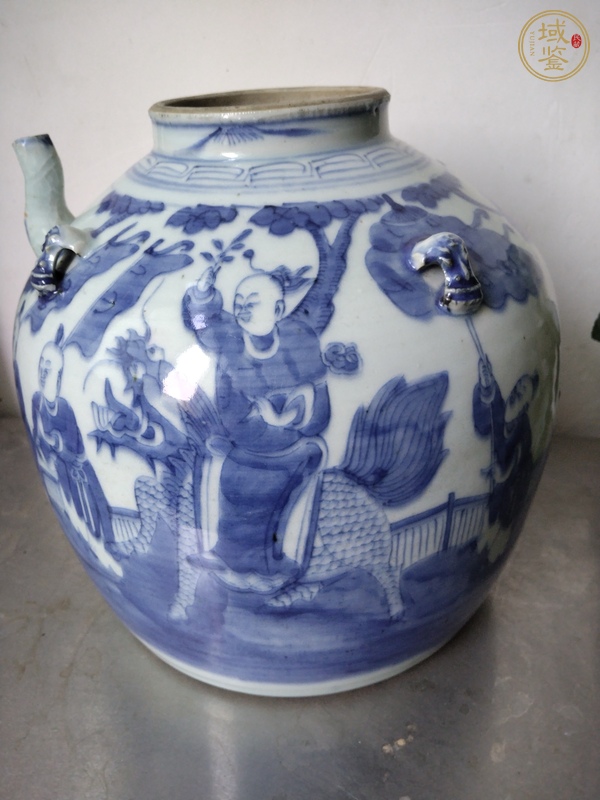 古玩青花壺真品鑒賞圖