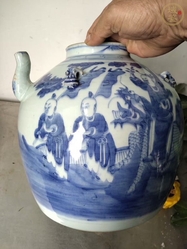 古玩陶瓷青花壺真品鑒賞圖