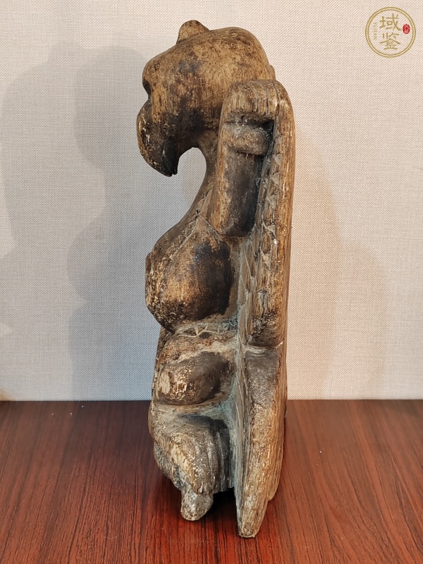 古玩雜項金翅大鵬鳥木雕真品鑒賞圖