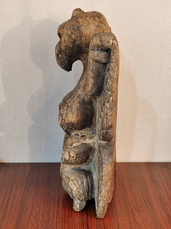 古玩雜項金翅大鵬鳥木雕拍賣，當(dāng)前價格12000元