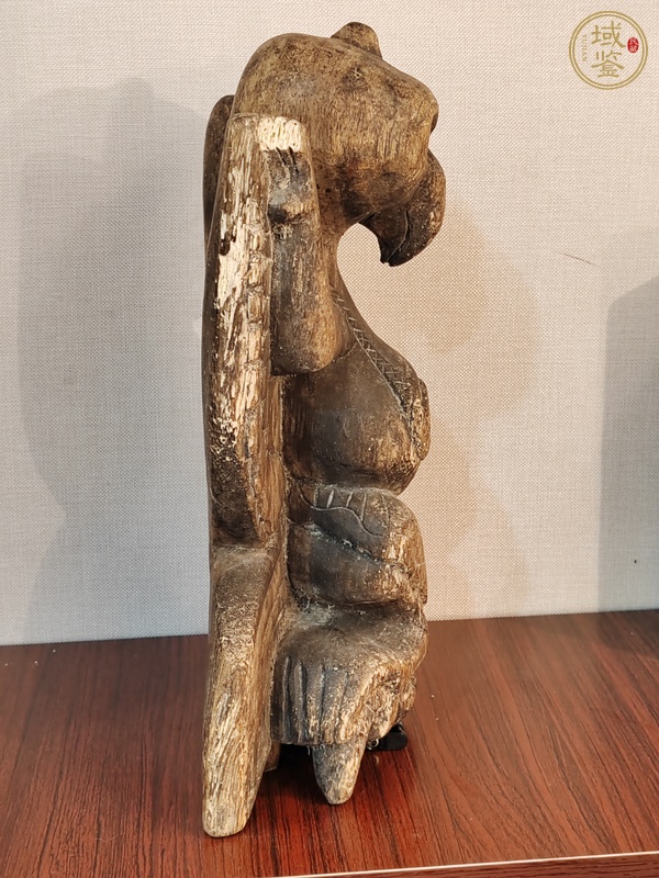 古玩雜項金翅大鵬鳥木雕真品鑒賞圖