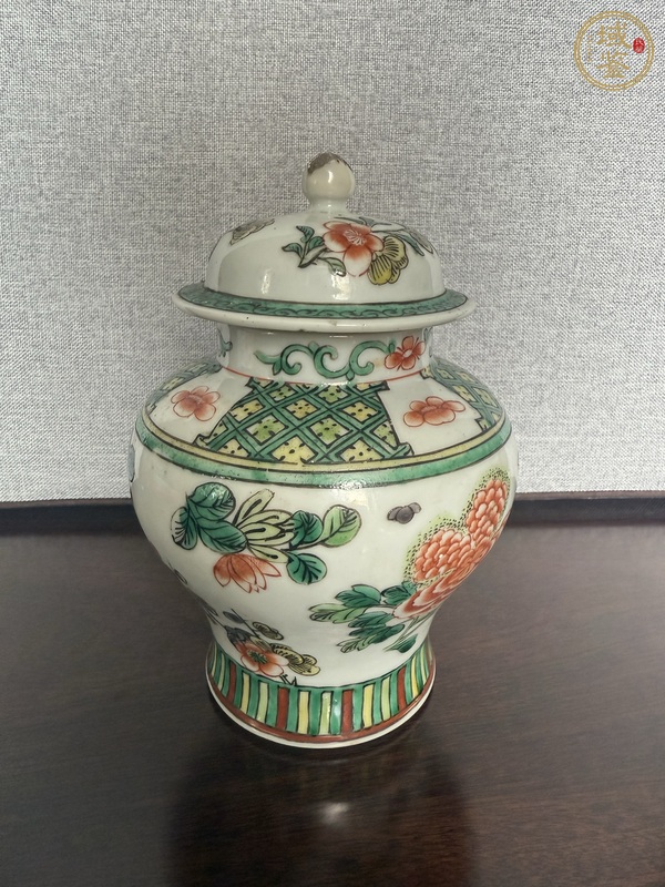 古玩五彩將軍罐真品鑒賞圖