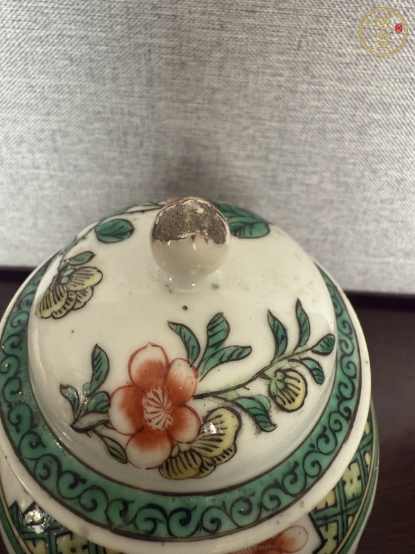 古玩陶瓷五彩將軍罐真品鑒賞圖