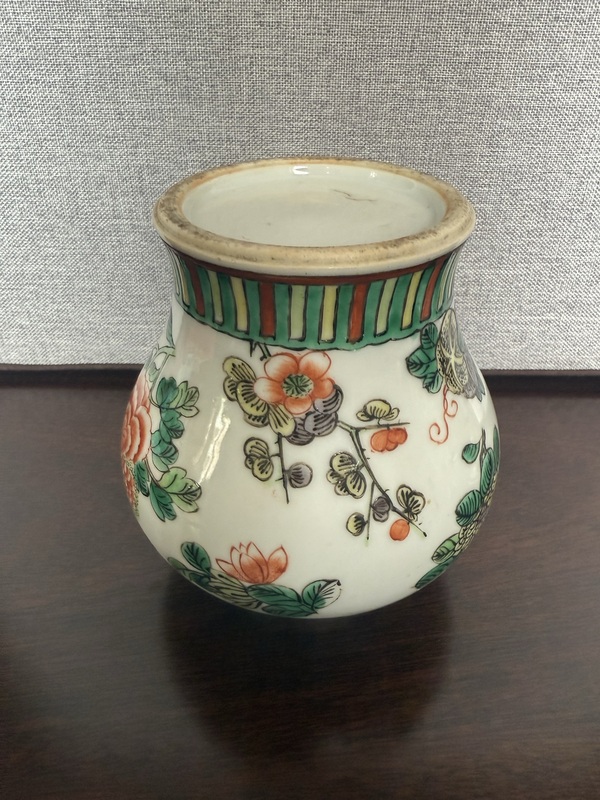 古玩陶瓷五彩將軍罐拍賣(mài)，當(dāng)前價(jià)格5800元