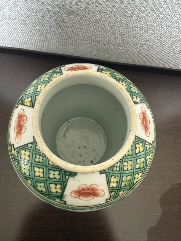 古玩陶瓷五彩將軍罐拍賣(mài)，當(dāng)前價(jià)格5800元