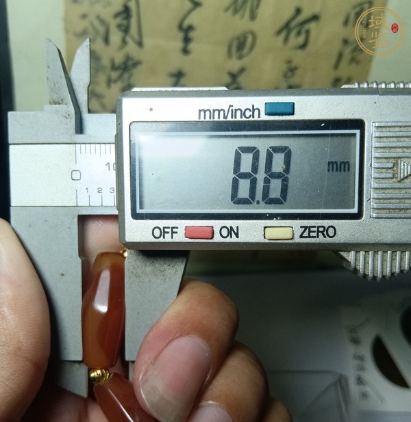 古玩玉器天然紅瑪瑙珠串真品鑒賞圖