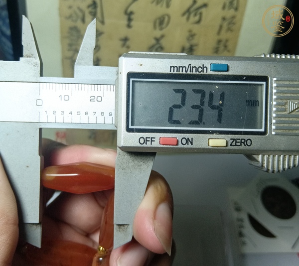 古玩玉器天然紅瑪瑙珠串真品鑒賞圖