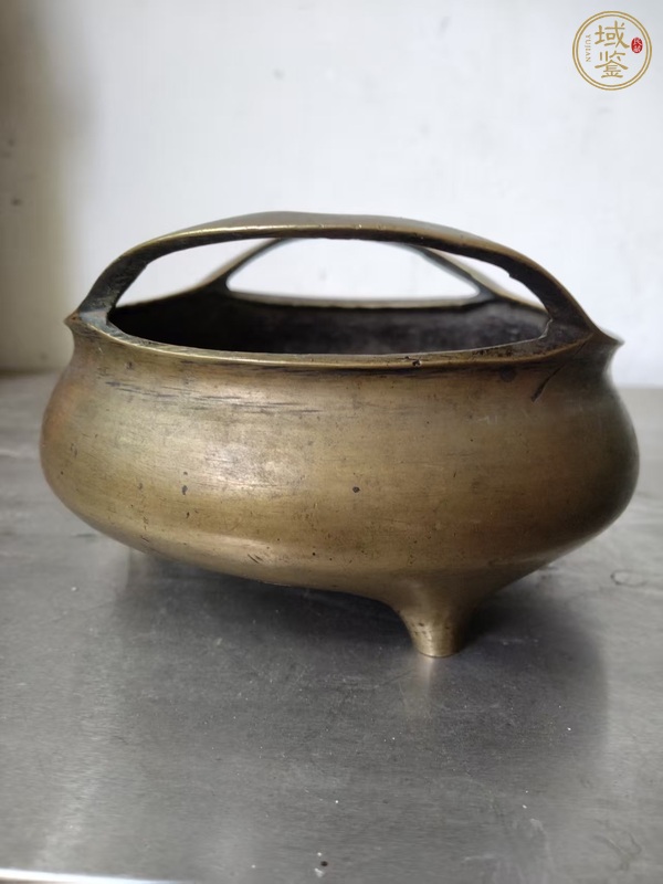 古玩銅器鳳眼爐真品鑒賞圖
