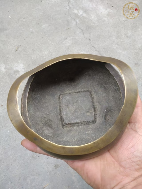 古玩銅器鳳眼爐真品鑒賞圖