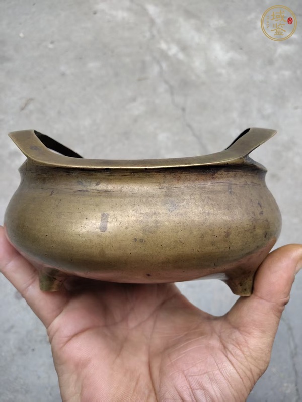 古玩銅器鳳眼爐真品鑒賞圖