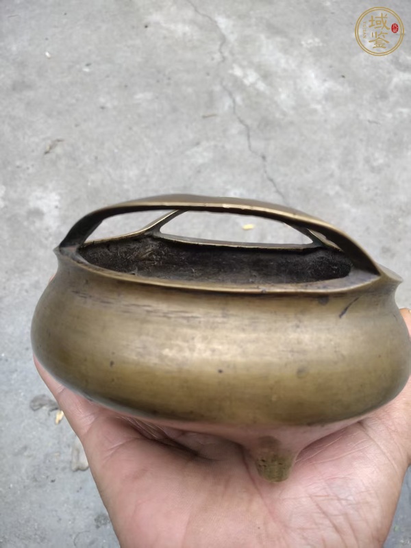 古玩銅器鳳眼爐真品鑒賞圖