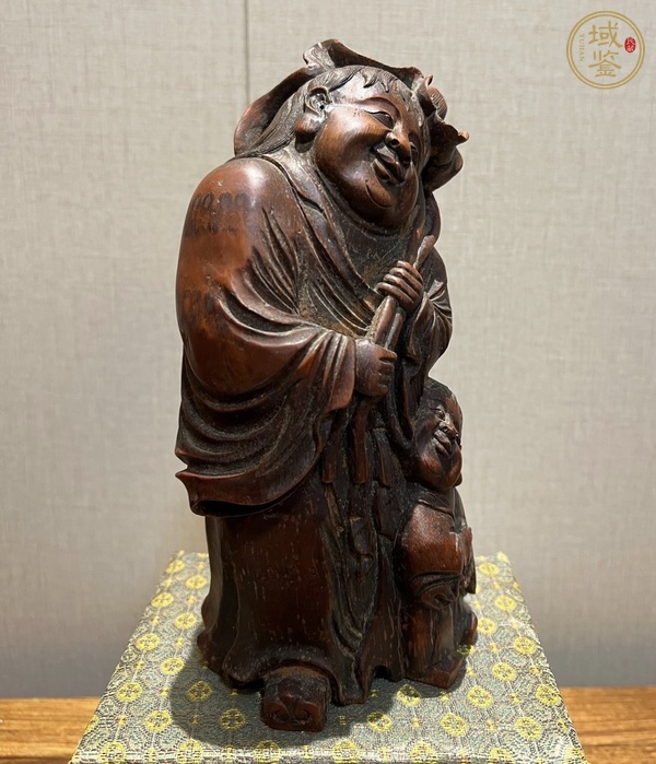 古玩雜項竹雕人物擺件真品鑒賞圖