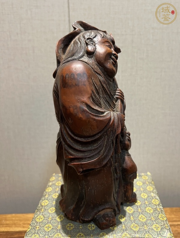 古玩雜項竹雕人物擺件真品鑒賞圖