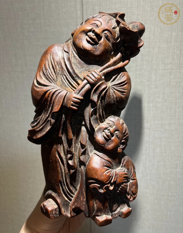 古玩雜項竹雕人物擺件真品鑒賞圖