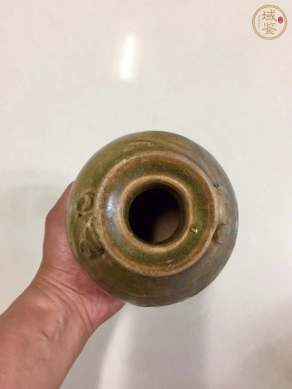 古玩陶瓷宣州窯窯變釉雙系瓶真品鑒賞圖