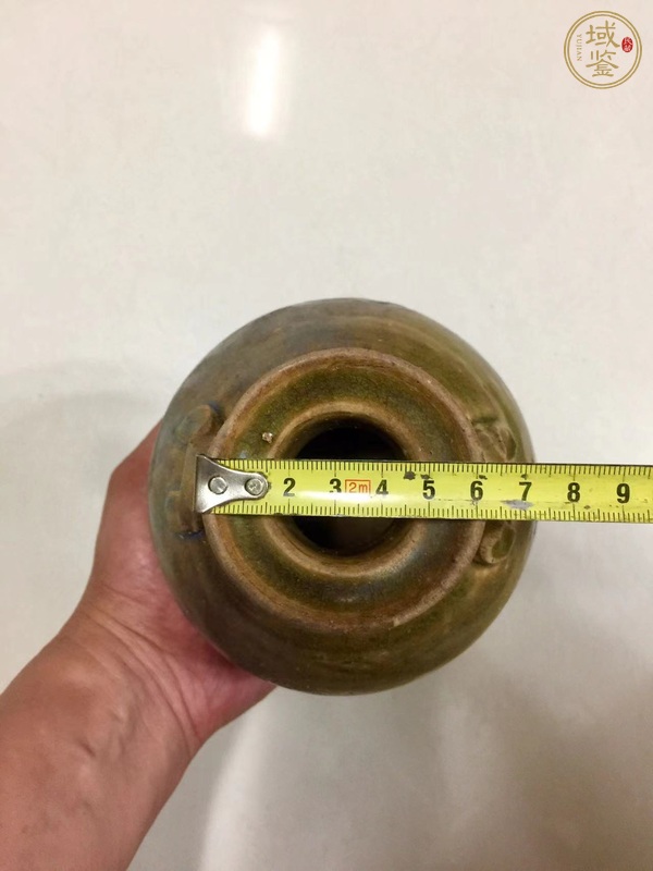 古玩陶瓷宣州窯窯變釉雙系瓶真品鑒賞圖
