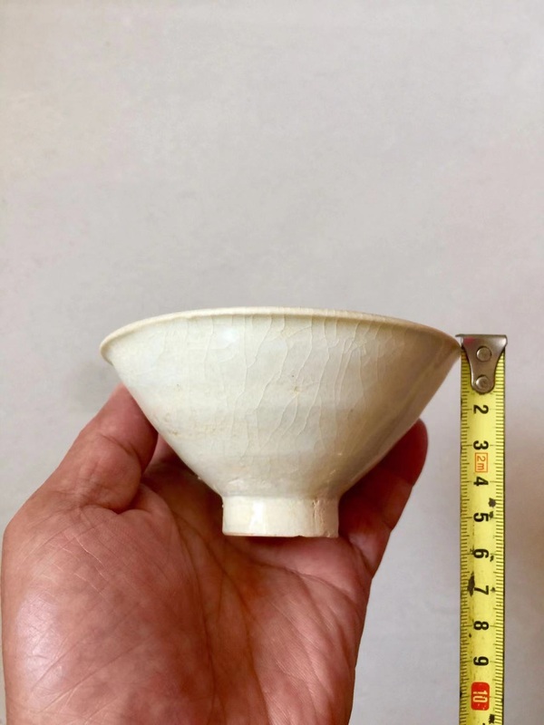 古玩陶瓷青白釉斗笠盞拍賣,當前價格3600元