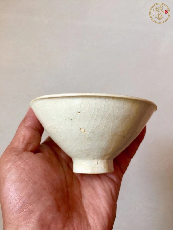古玩陶瓷青白釉斗笠盞真品鑒賞圖