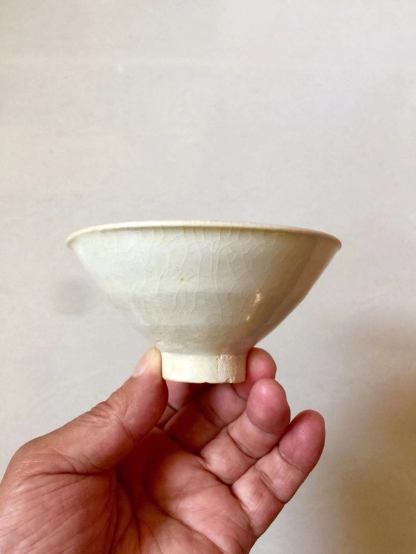 古玩陶瓷青白釉斗笠盞拍賣,當前價格3600元