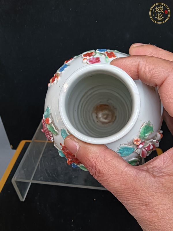 古玩陶瓷貼塑瓶真品鑒賞圖