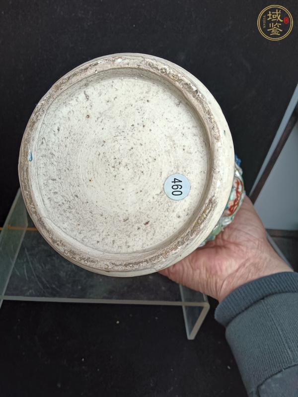 古玩陶瓷貼塑瓶真品鑒賞圖