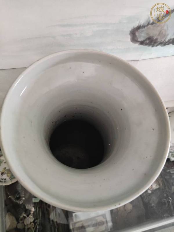 古玩花鳥紋青花瓶真品鑒賞圖