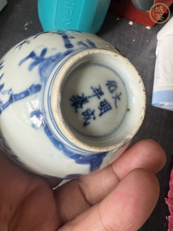 古玩青花杯真品鑒賞圖