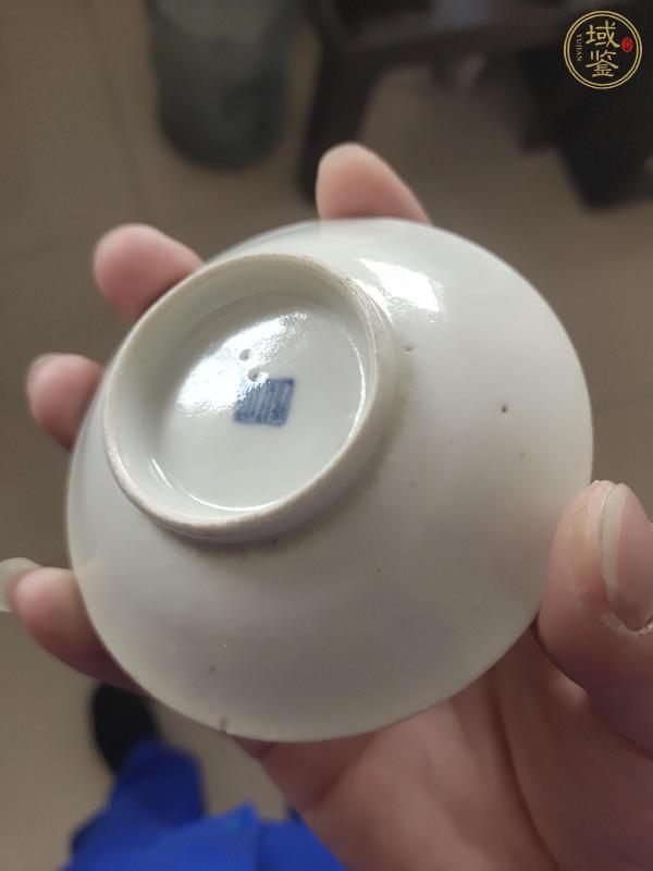 古玩陶瓷料彩雙駿圖盤真品鑒賞圖