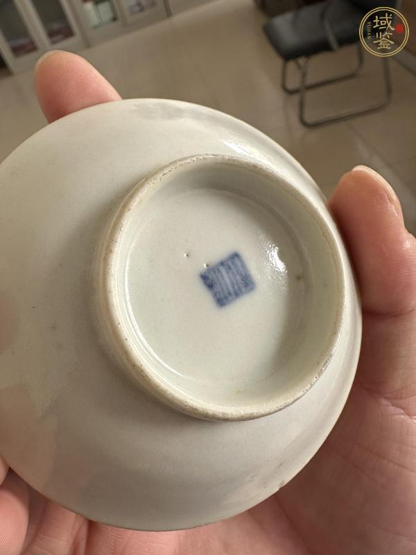古玩陶瓷料彩雙駿圖盤真品鑒賞圖