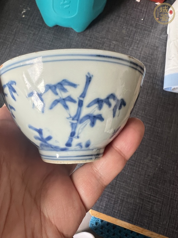 古玩陶瓷青花杯真品鑒賞圖