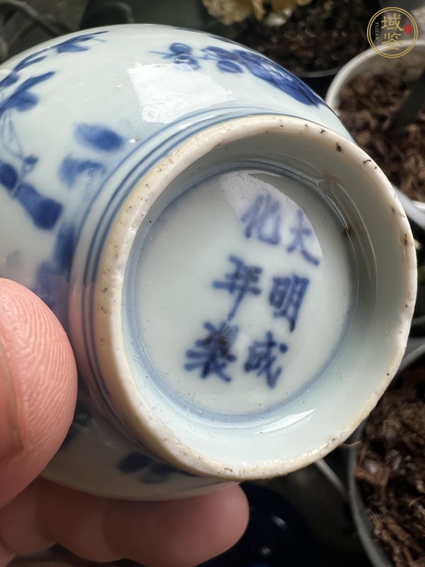 古玩陶瓷青花杯真品鑒賞圖