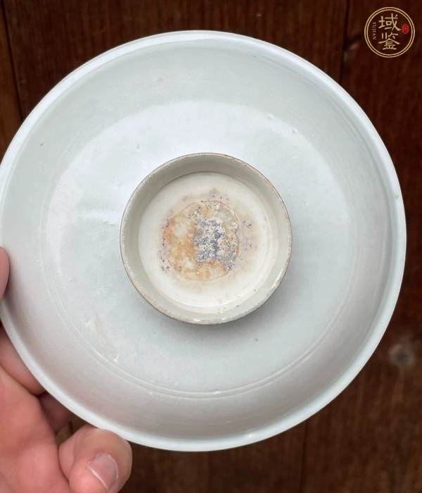 古玩陶瓷青白釉高足盤真品鑒賞圖