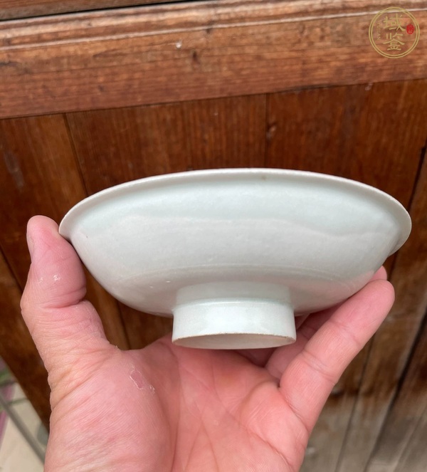 古玩陶瓷青白釉高足盤真品鑒賞圖