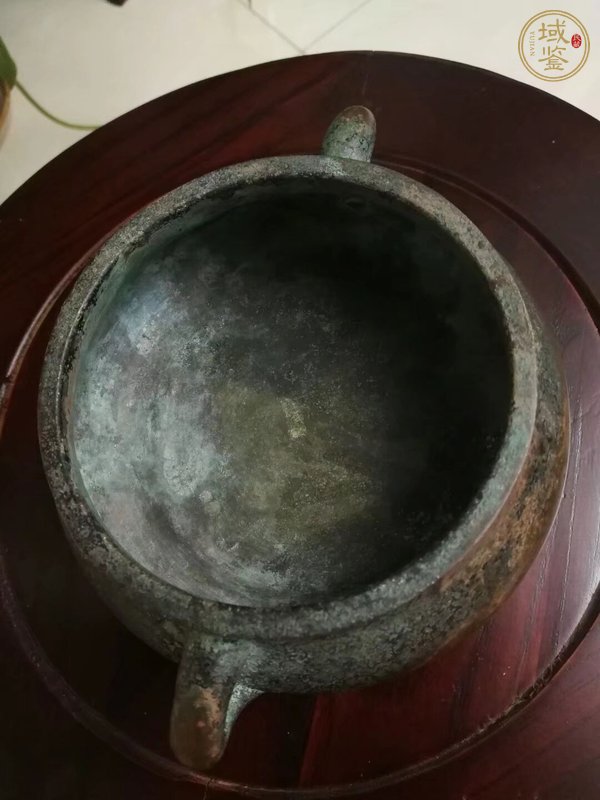 古玩銅器銅鈾耳爐真品鑒賞圖