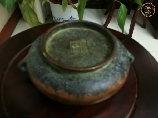 古玩銅鈾耳爐真品鑒賞圖