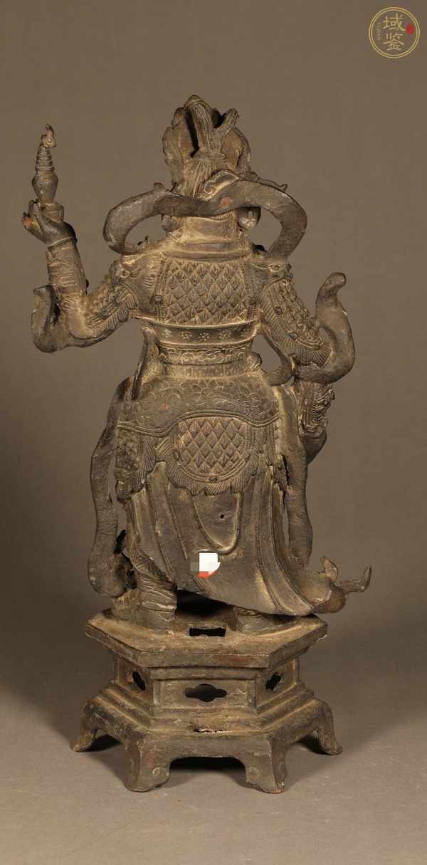 古玩雜項銅天王像真品鑒賞圖