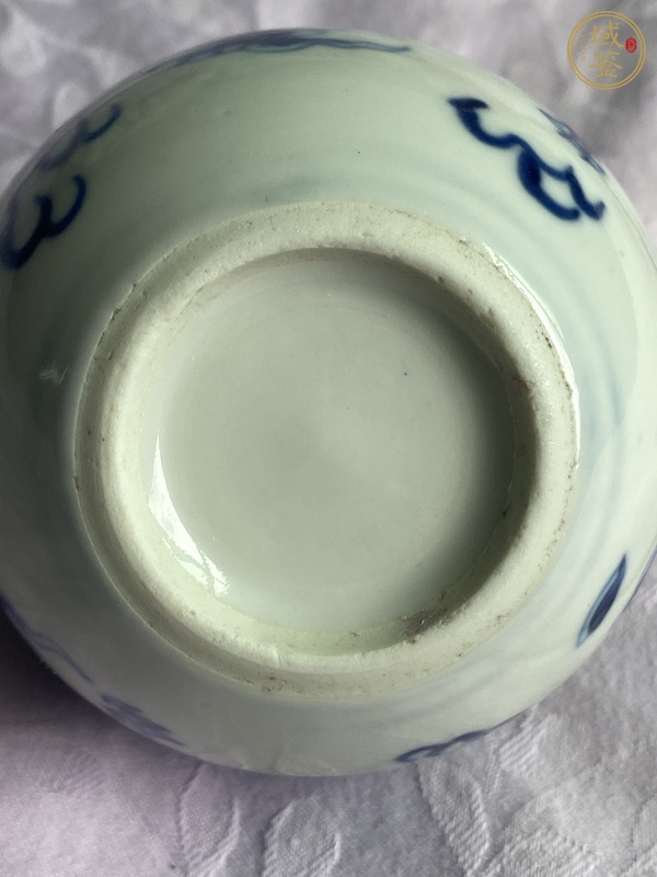 古玩陶瓷龍紋青花水盂真品鑒賞圖