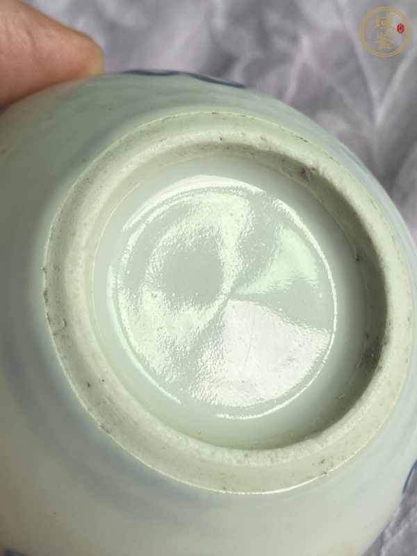 古玩陶瓷龍紋青花水盂真品鑒賞圖