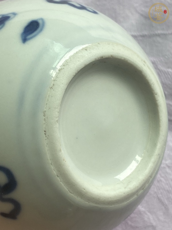 古玩陶瓷龍紋青花水盂真品鑒賞圖