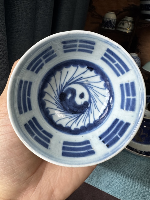 古玩轉(zhuǎn)賣(mài)青花八卦紋茶碗拍賣(mài),當(dāng)前價(jià)格2999元