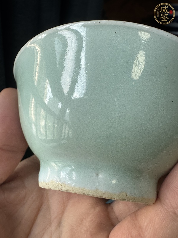 古玩陶瓷青花八卦紋茶碗真品鑒賞圖