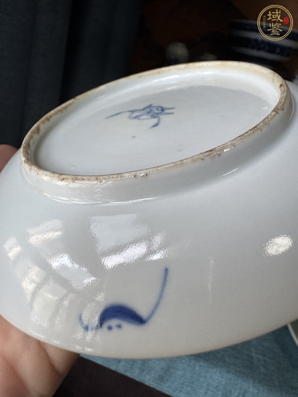 古玩陶瓷青花團龍紋盤真品鑒賞圖