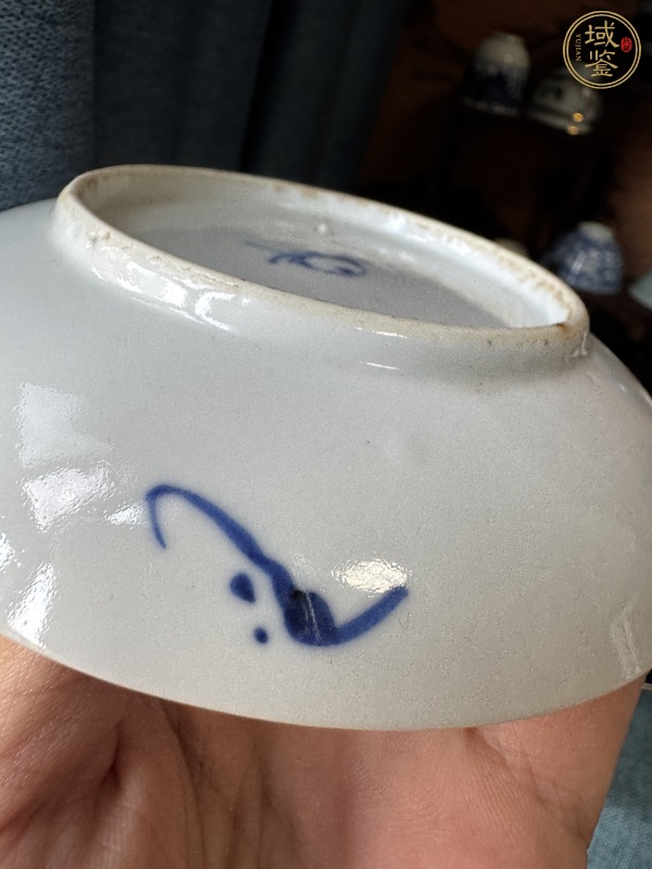 古玩陶瓷青花團龍紋盤真品鑒賞圖
