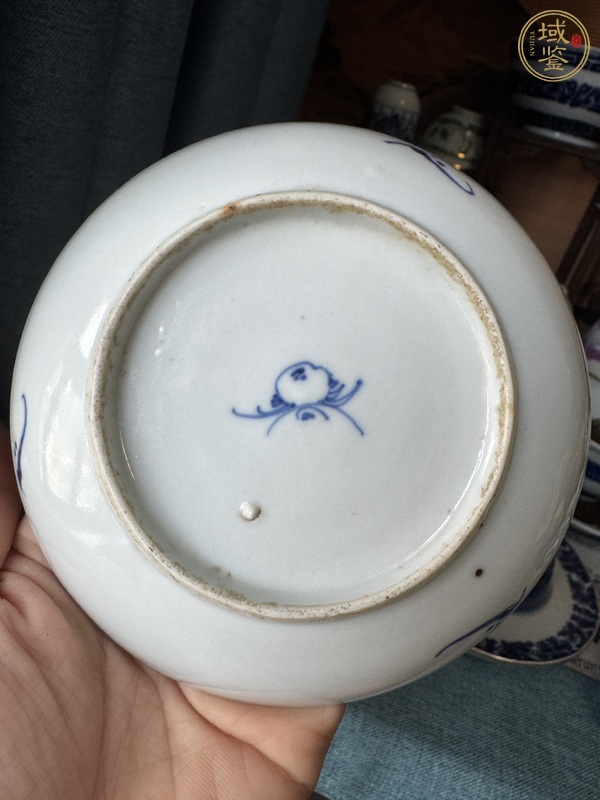 古玩陶瓷青花團龍紋盤真品鑒賞圖